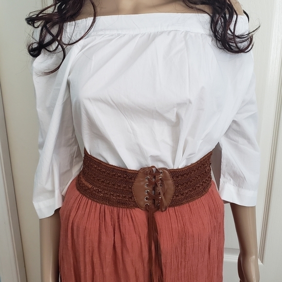 Madewell White Off Shoulder Top Small Peasant Blouse - Picture 4 of 10